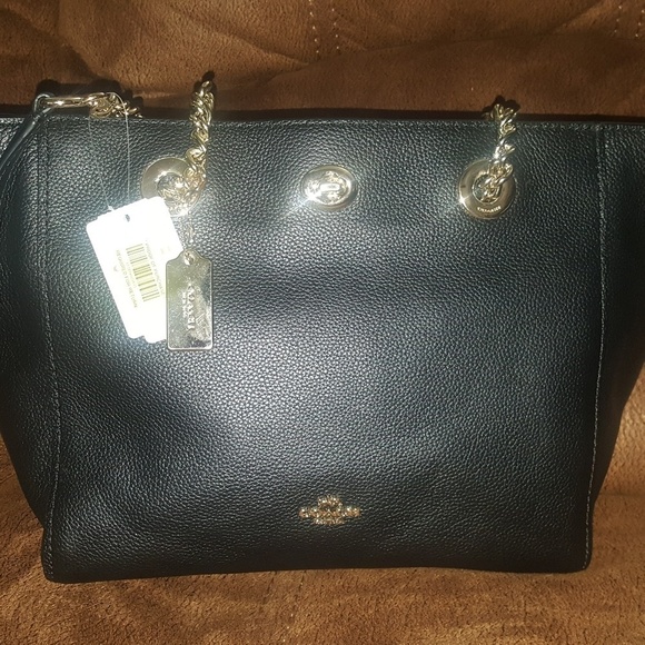 Nwt Black Coach Purse - Picture 1 of 3